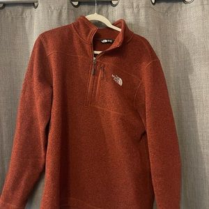 North face Large red fleece pullover